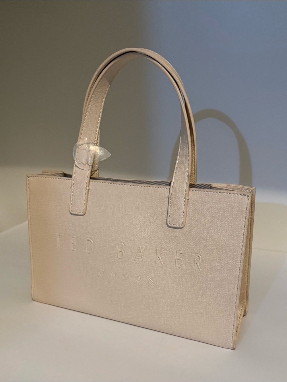 Ted Baker Neutral Beige Mini Top-Handle Bag - Picture 4 of 10